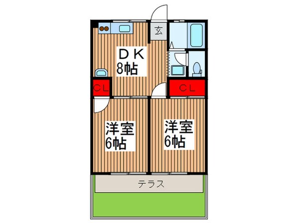 シティーハイムファミーユの物件間取画像